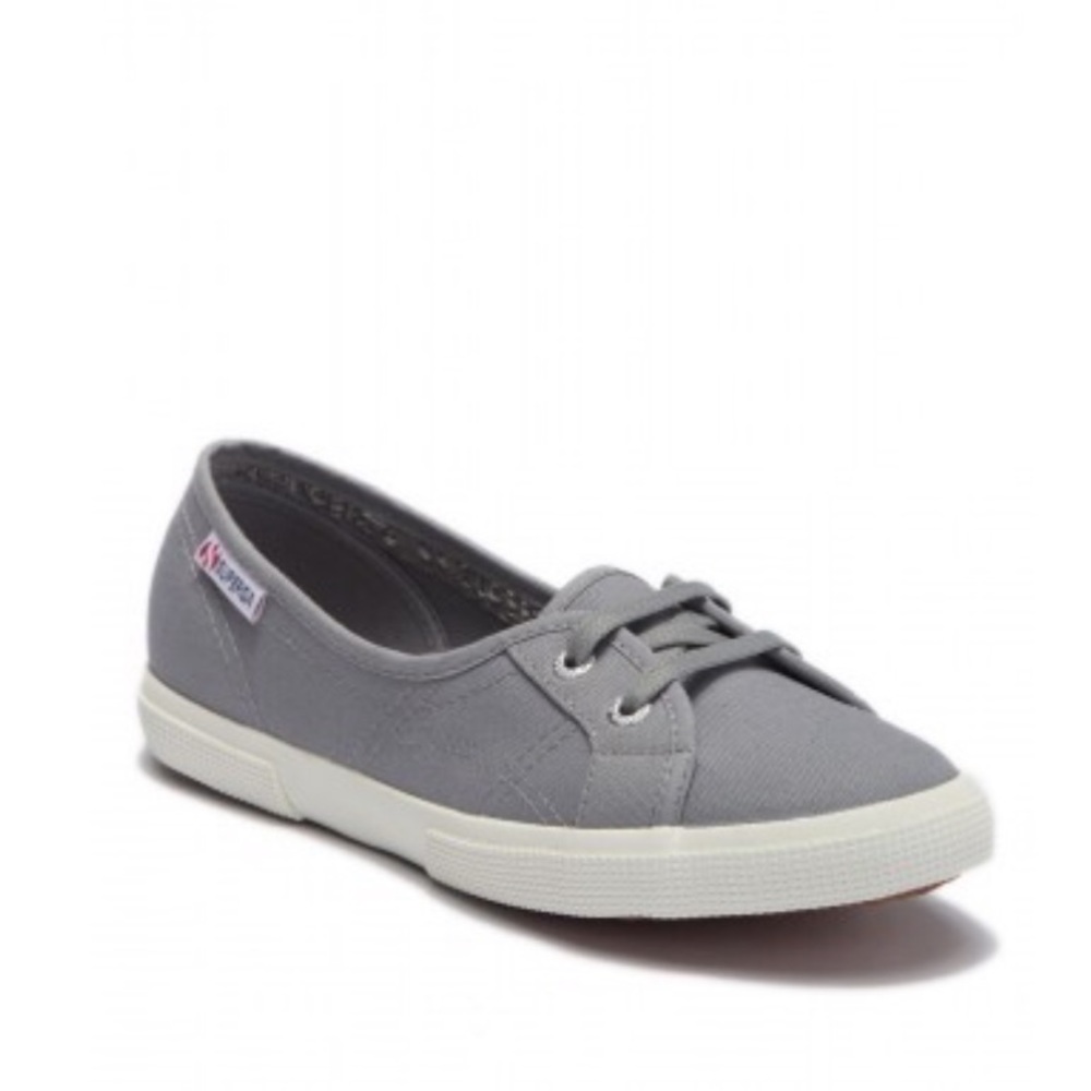 NWT GREY SUPERGA LACE SLIP-ON